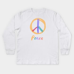 Peace Symbol Kids Long Sleeve T-Shirt